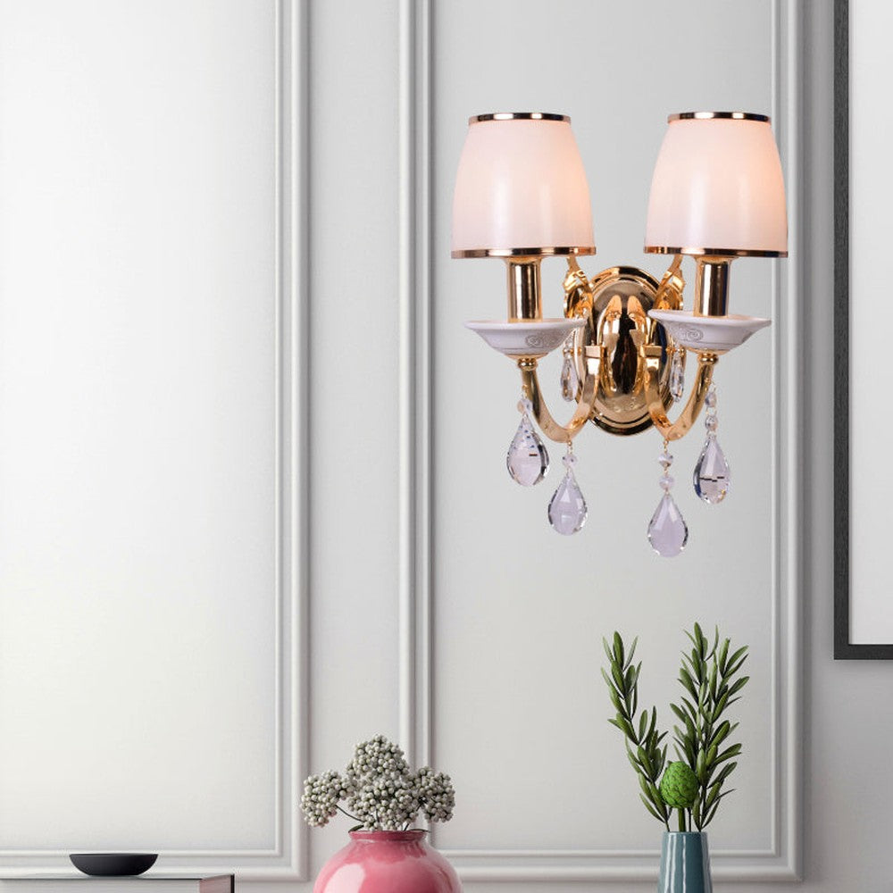 Scroll and Glamour Wall Light