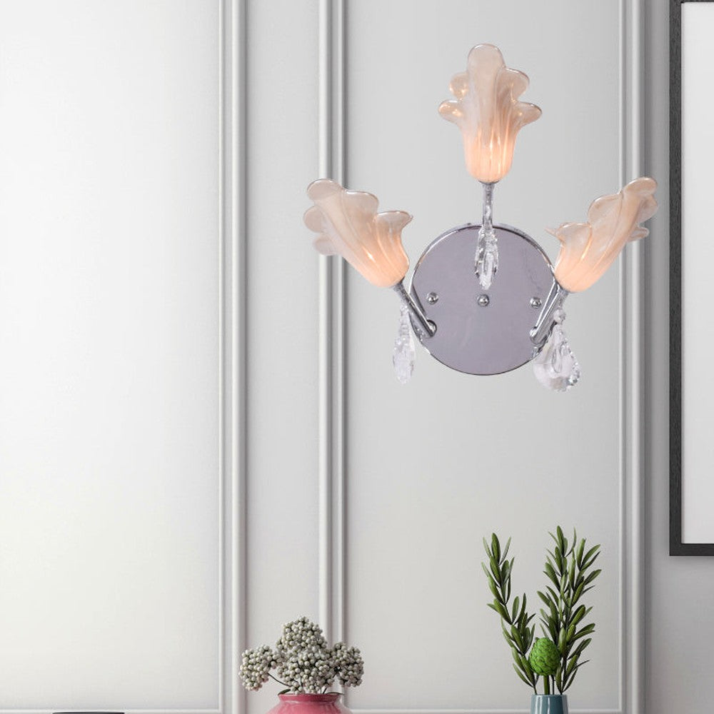 Oyster Crystals Wall Light