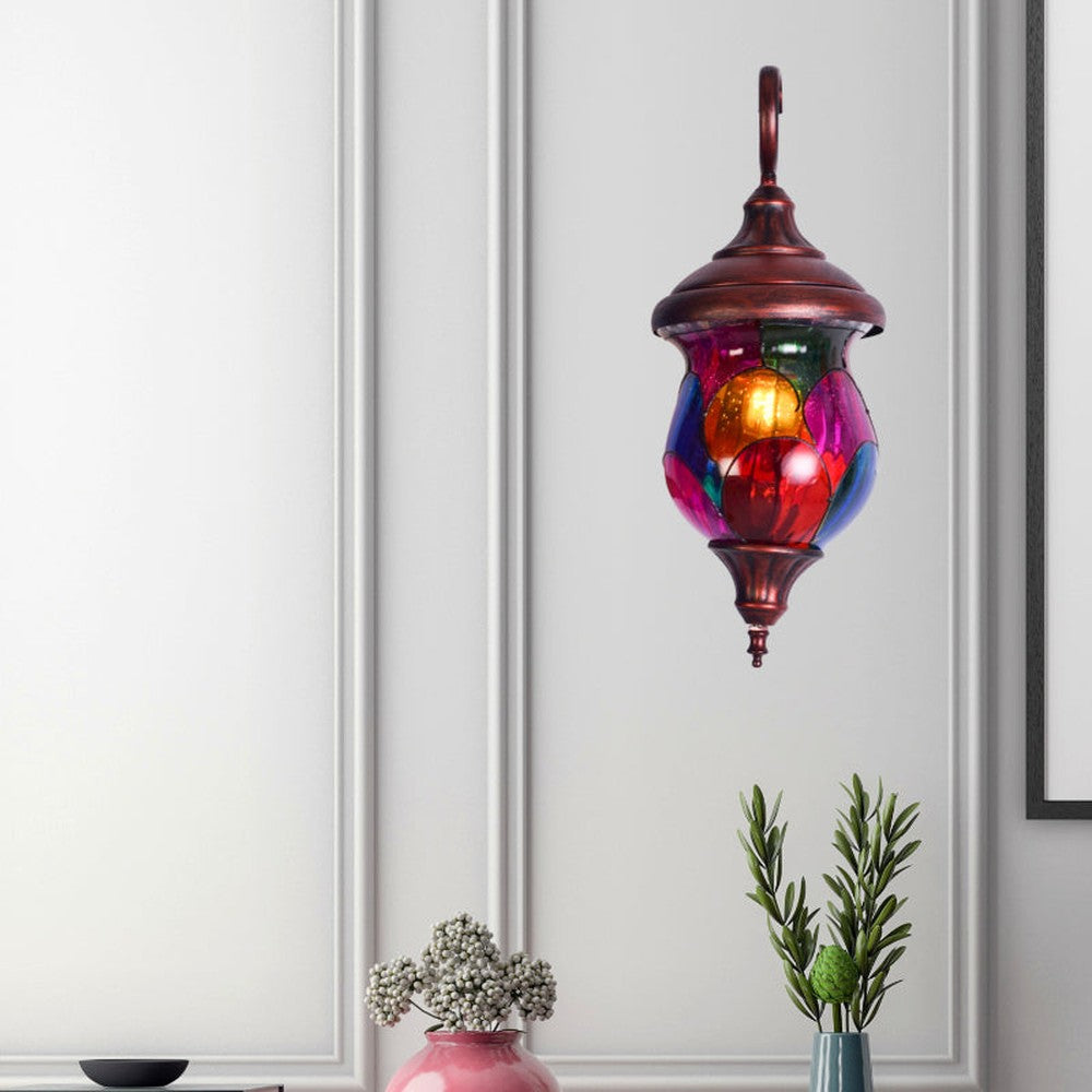 Antique Red Tiffany Wall Light