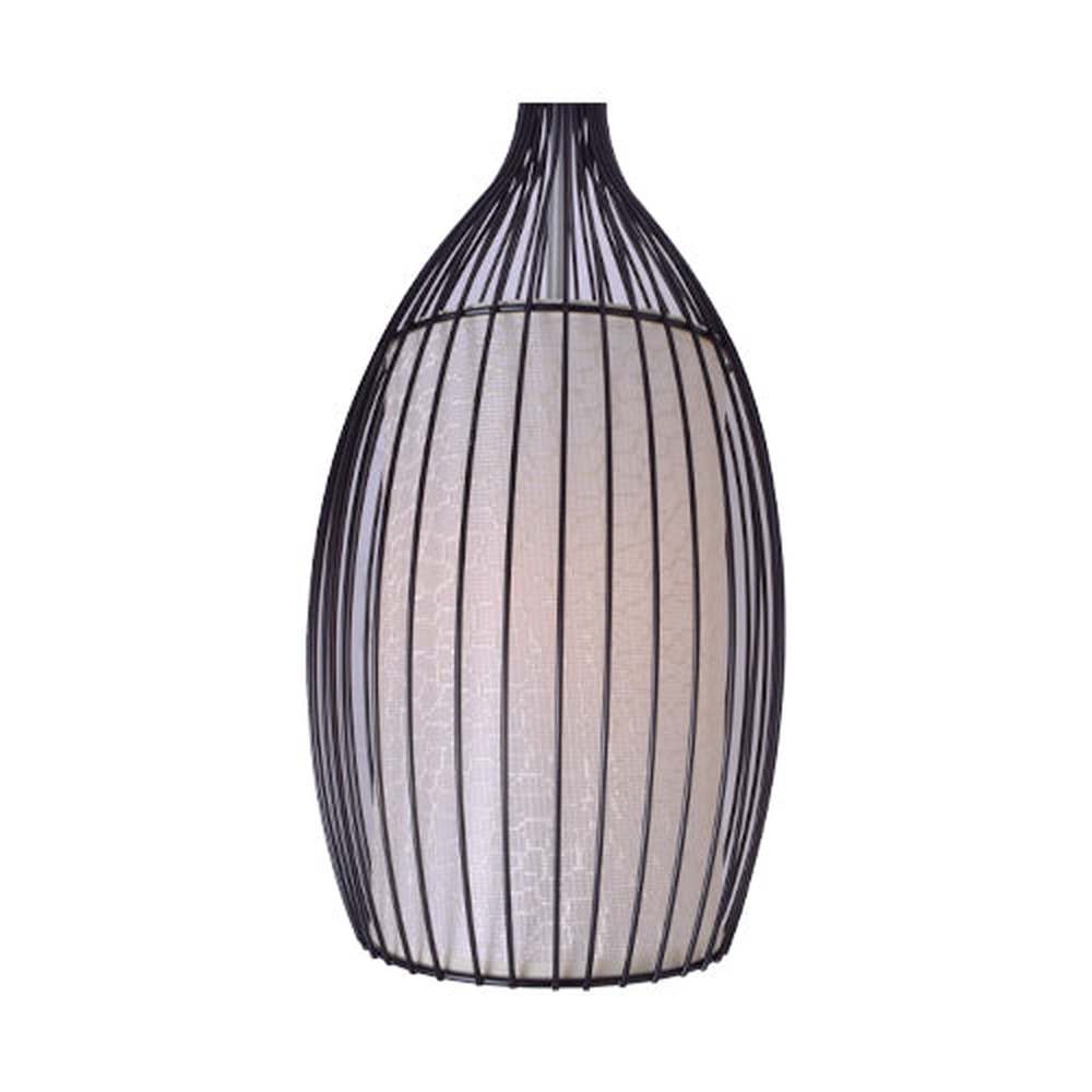 Modern Pendant Light Metal Cage-Black-Starry Night