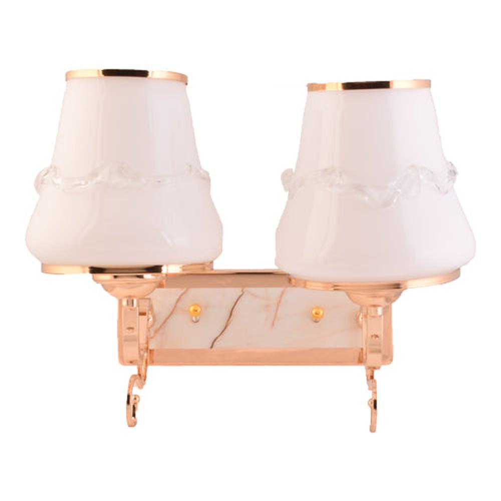2 Lamp Wall Light Fixtures with Glass Shade,Gold Finish-Starry Night