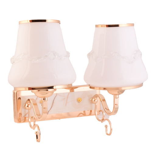 2 Lamp Wall Light Fixtures with Glass Shade,Gold Finish-Starry Night