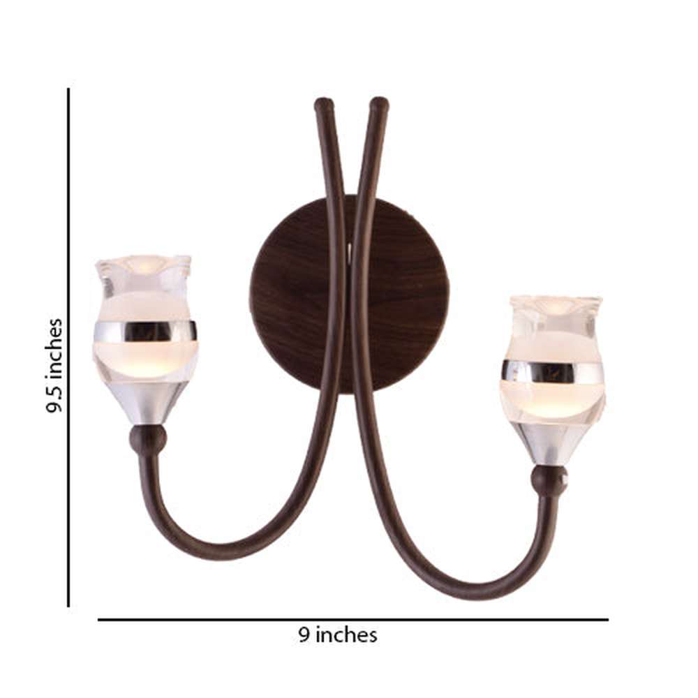 LED Wood Finish Decorative Wall Lamp Warm White 6 Watts-Starry Night