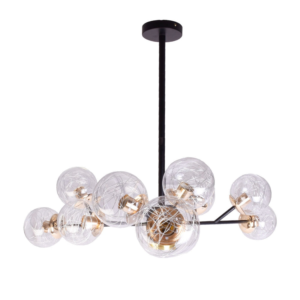 Modern 9 Globe with String Chandelier-Starry Night