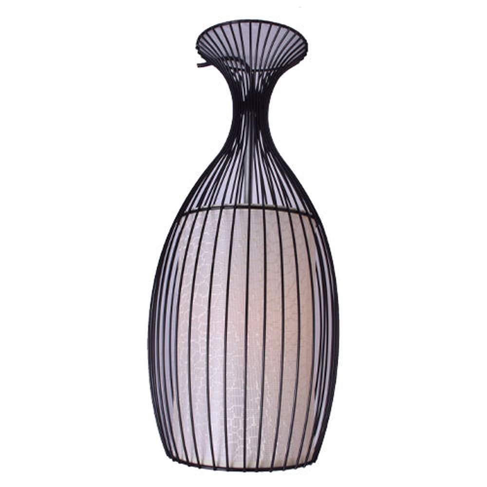 Modern Pendant Light Metal Cage-Black-Starry Night