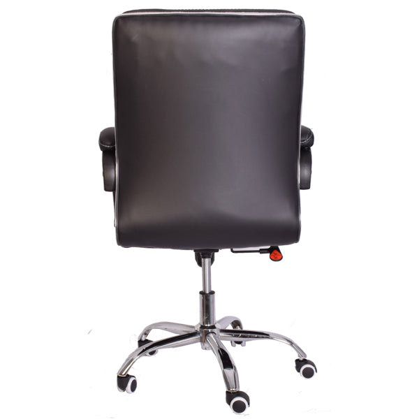 Mid-Back Office Chair with Armrest - Black-Starry Night
