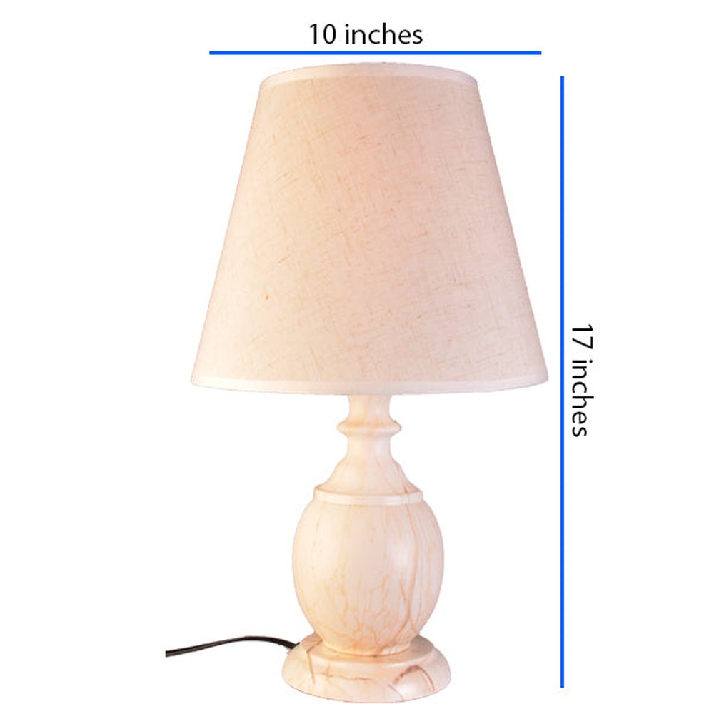 Brown Table Lamp Bedside Lamp with Shade, E27-Starry Night