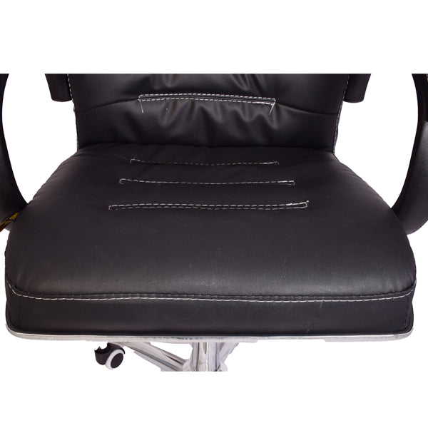Mid-Back Office Chair with Armrest - Black-Starry Night