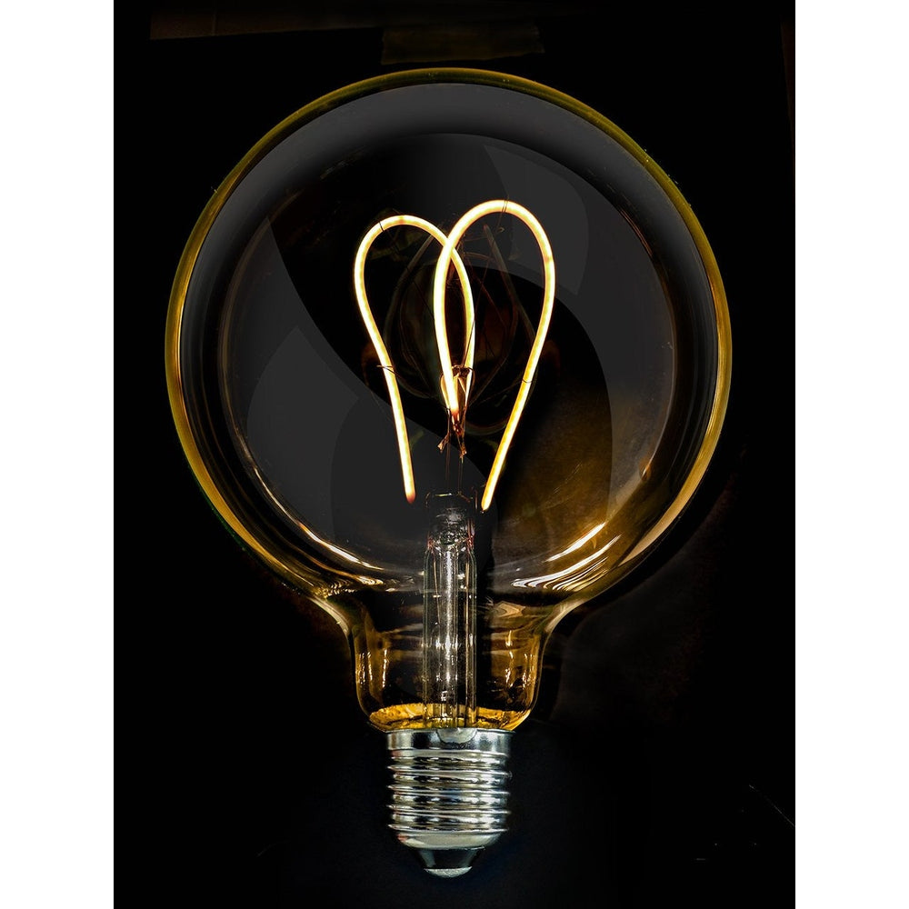 LED Edison Bulb Heart Shape 4 Watt, Warm White-Starry Night