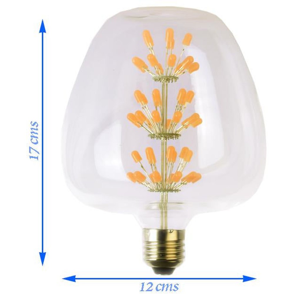 Apple Shaped Decorative 8 watt LED Bulb (Warm White)-Starry Night