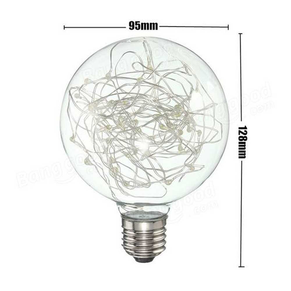Decorative 3 watt LED G95 Edison Bulb-Starry Night