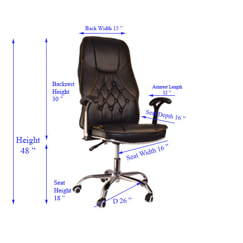 Reclining Office High Back Executive Chair-Starry Night