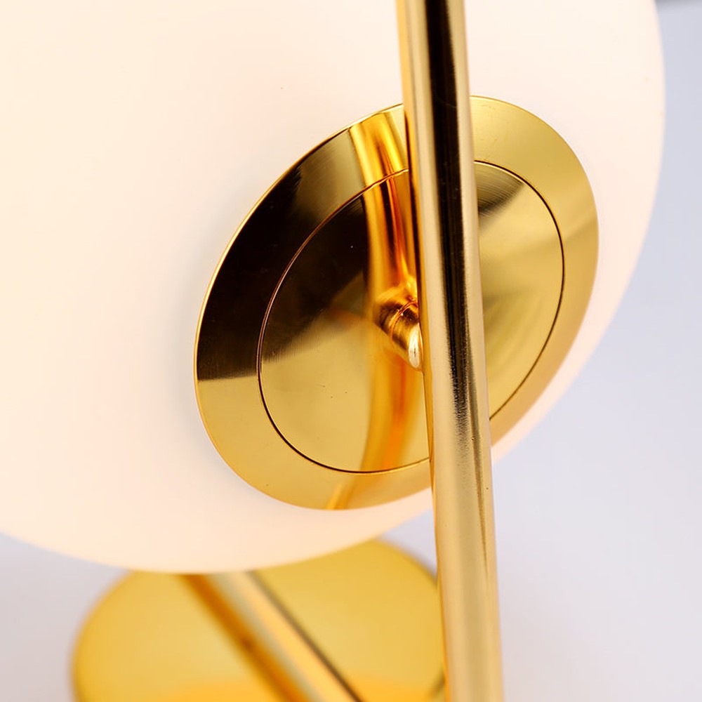 Golden Milk White Ball Wall Lamp-Starry Night