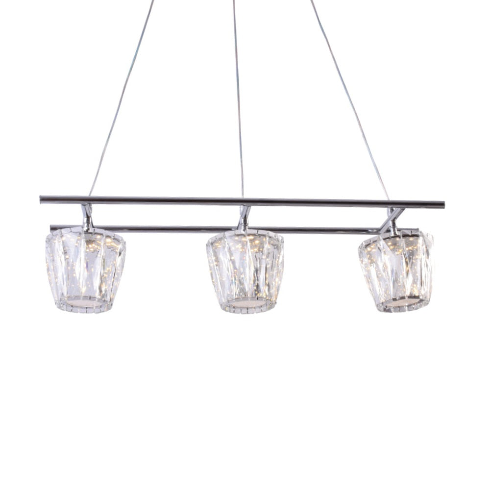 3 Light Crystals Pendant Light