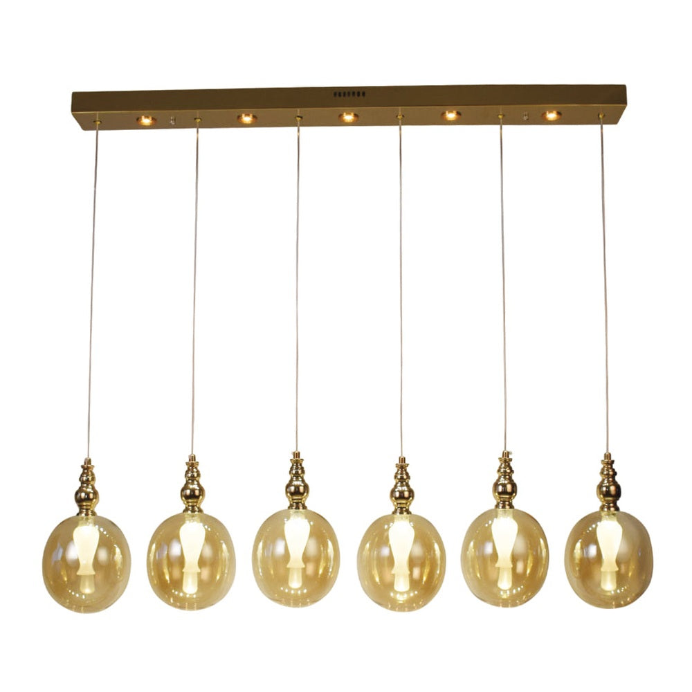 6 Glass Hanging Light