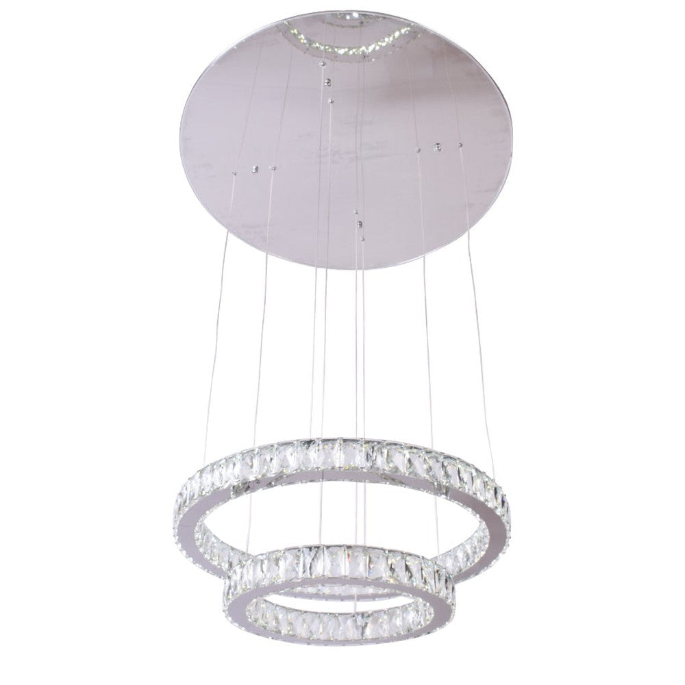 House of Rings LED 2 Ring Chandelier