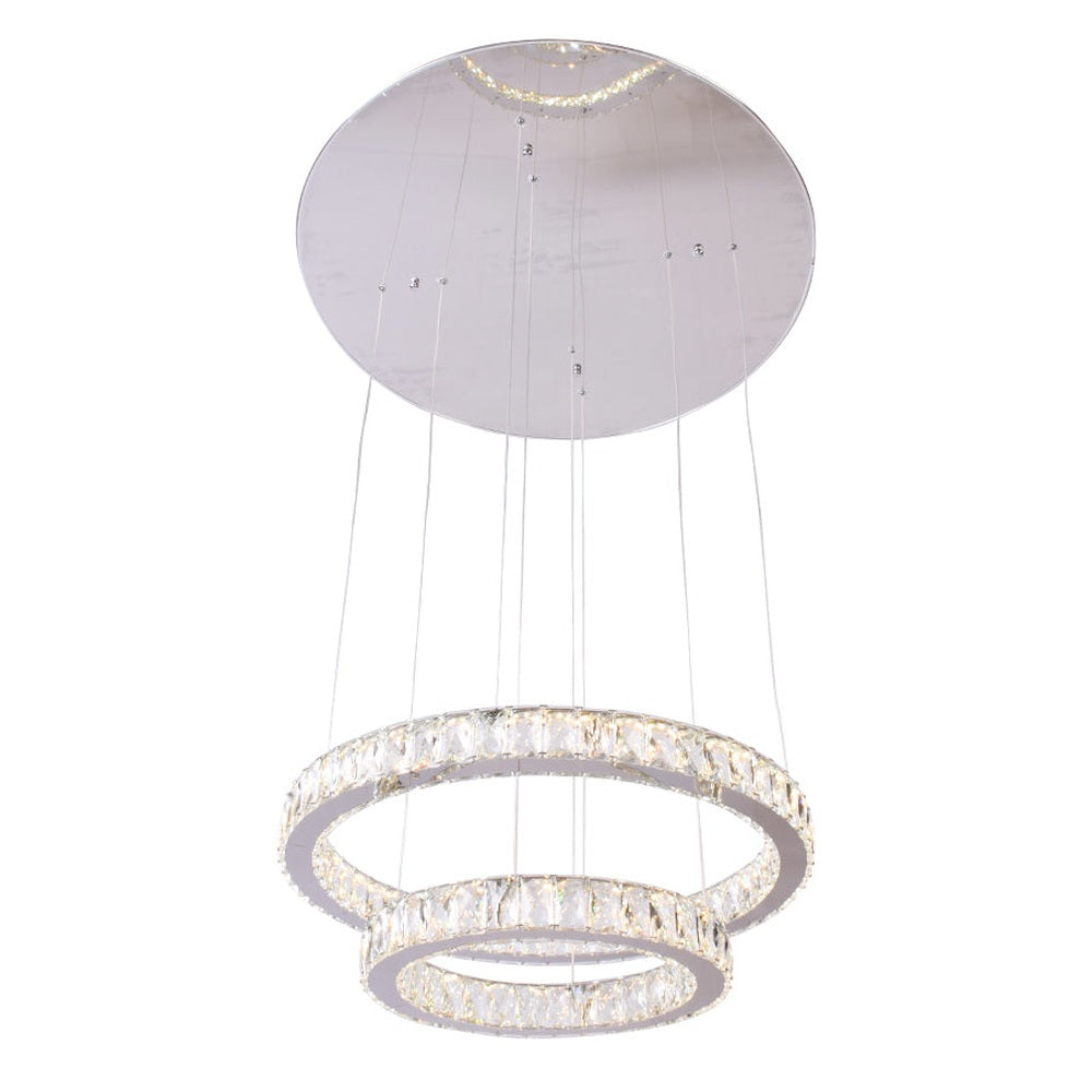 House of Rings LED 2 Ring Chandelier