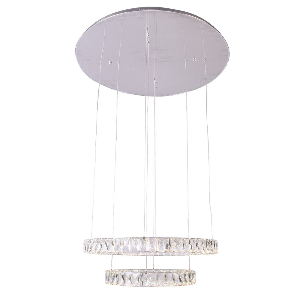 House of Rings LED 2 Ring Chandelier