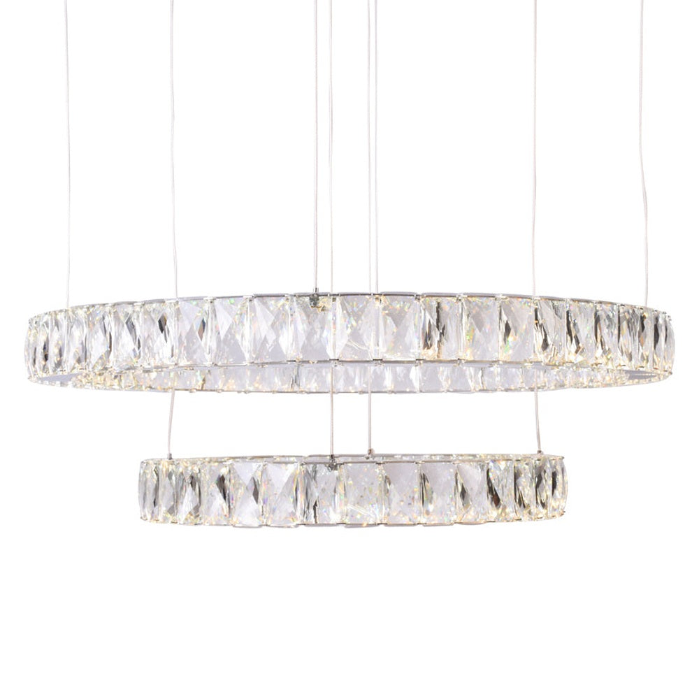 House of Rings LED 2 Ring Chandelier