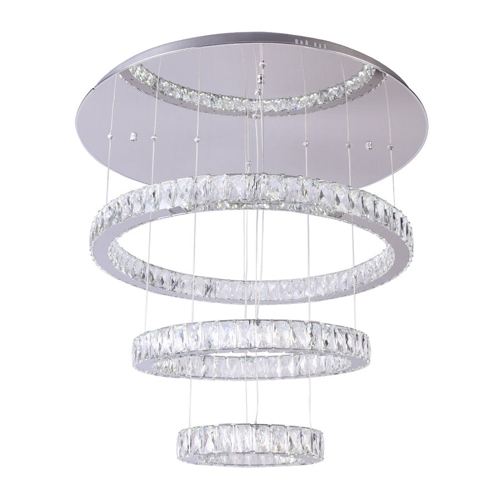 House of Rings LED 3 Rings Chandelier
