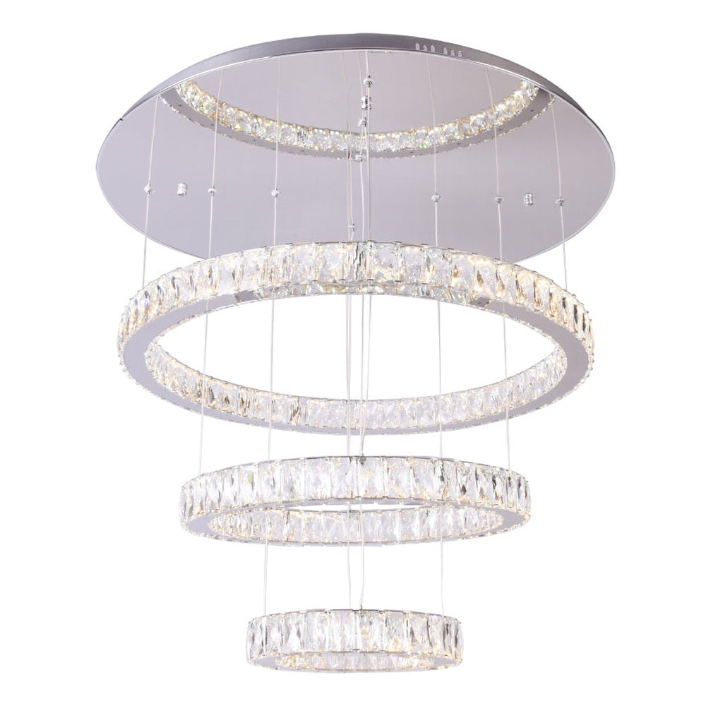 House of Rings LED 3 Rings Chandelier