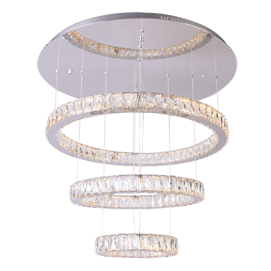 House of Rings LED 3 Rings Chandelier