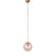 Round Amber Pendant Light