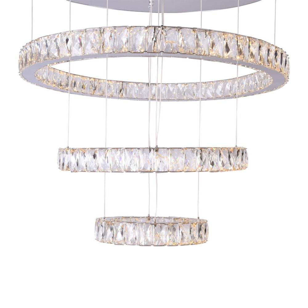 House of Rings LED 3 Rings Chandelier
