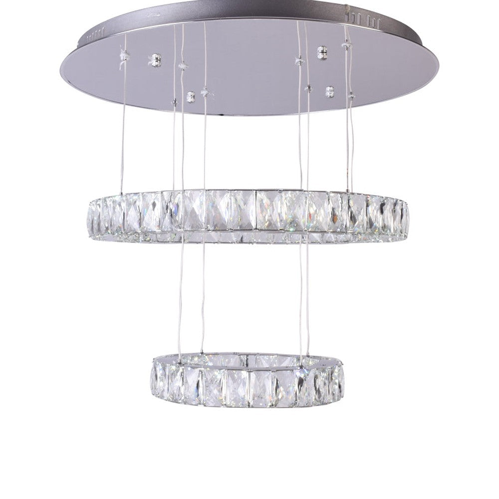 House of Rings LED 2 Ring Chandelier, Small