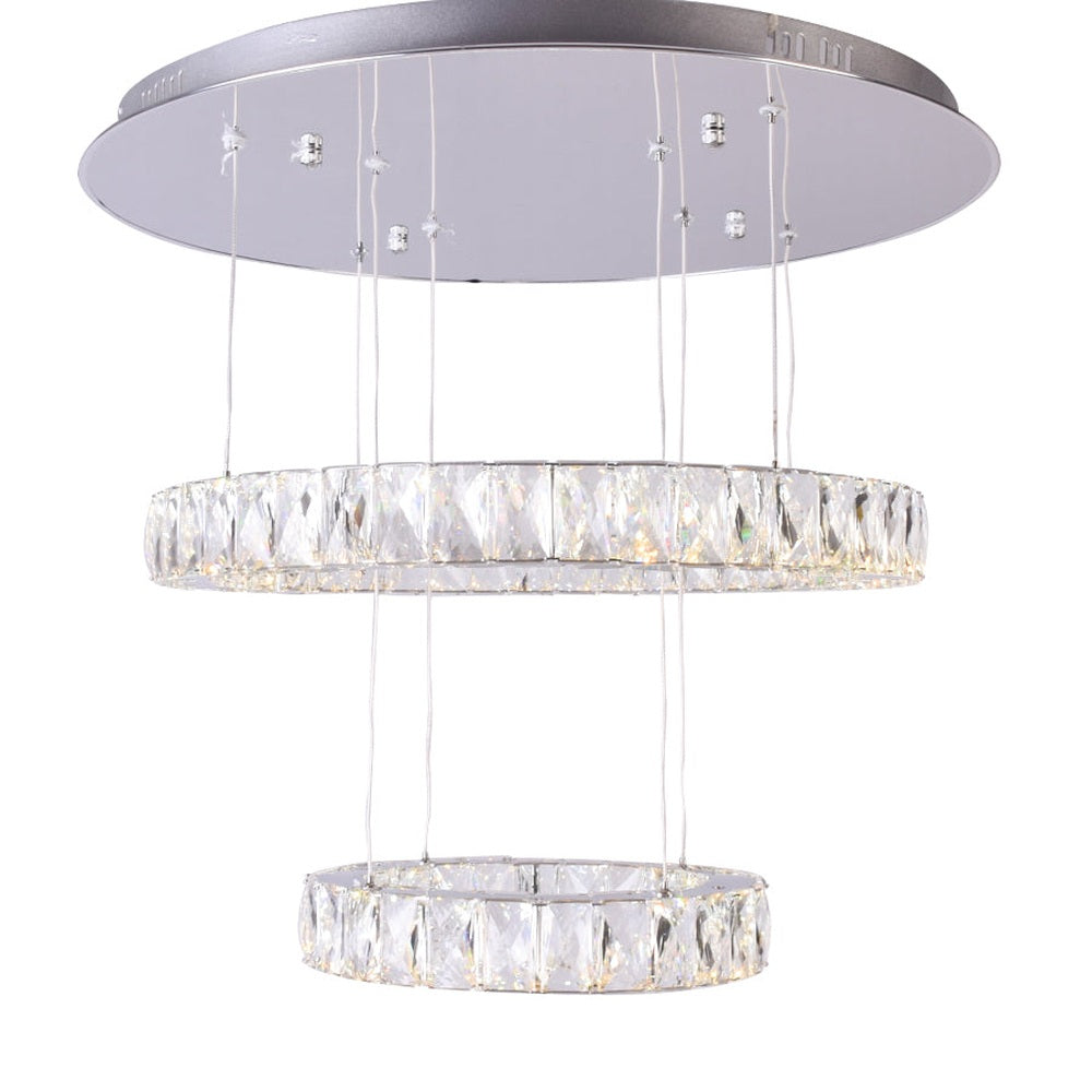 House of Rings LED 2 Ring Chandelier, Small