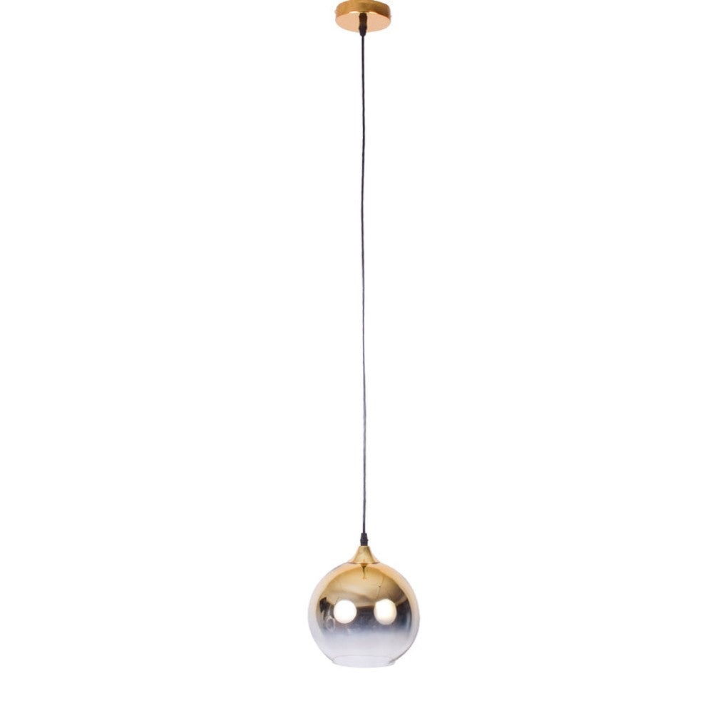 Gold Glass Pendant Light