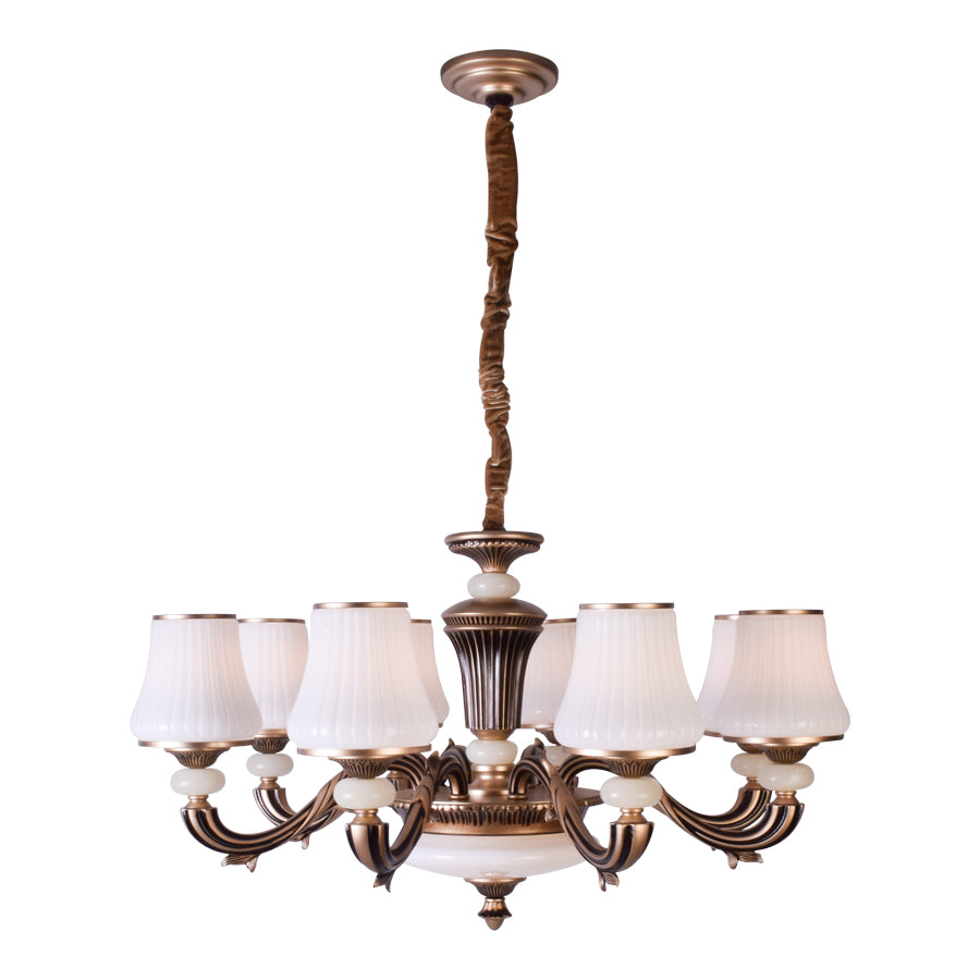 Countryside Brown Chandelier, 8 Arms