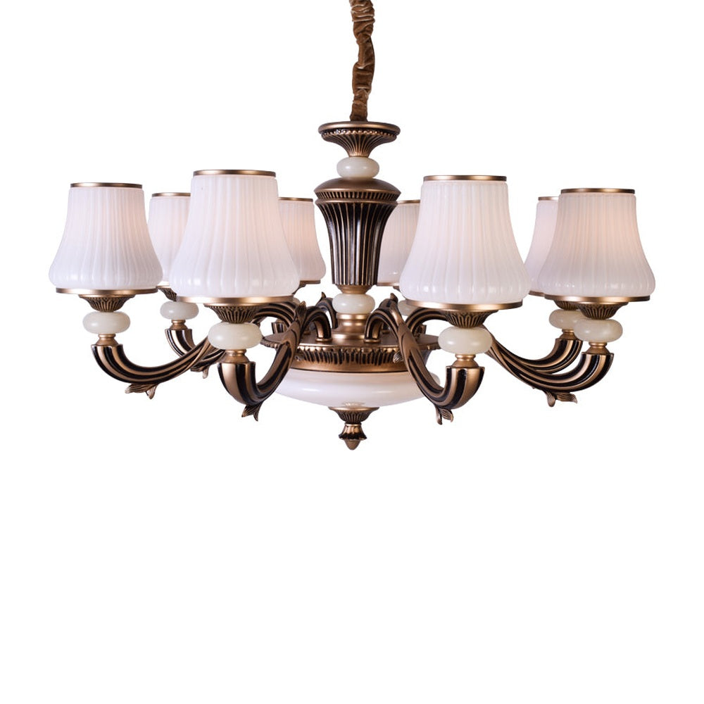 Countryside Brown Chandelier, 8 Arms