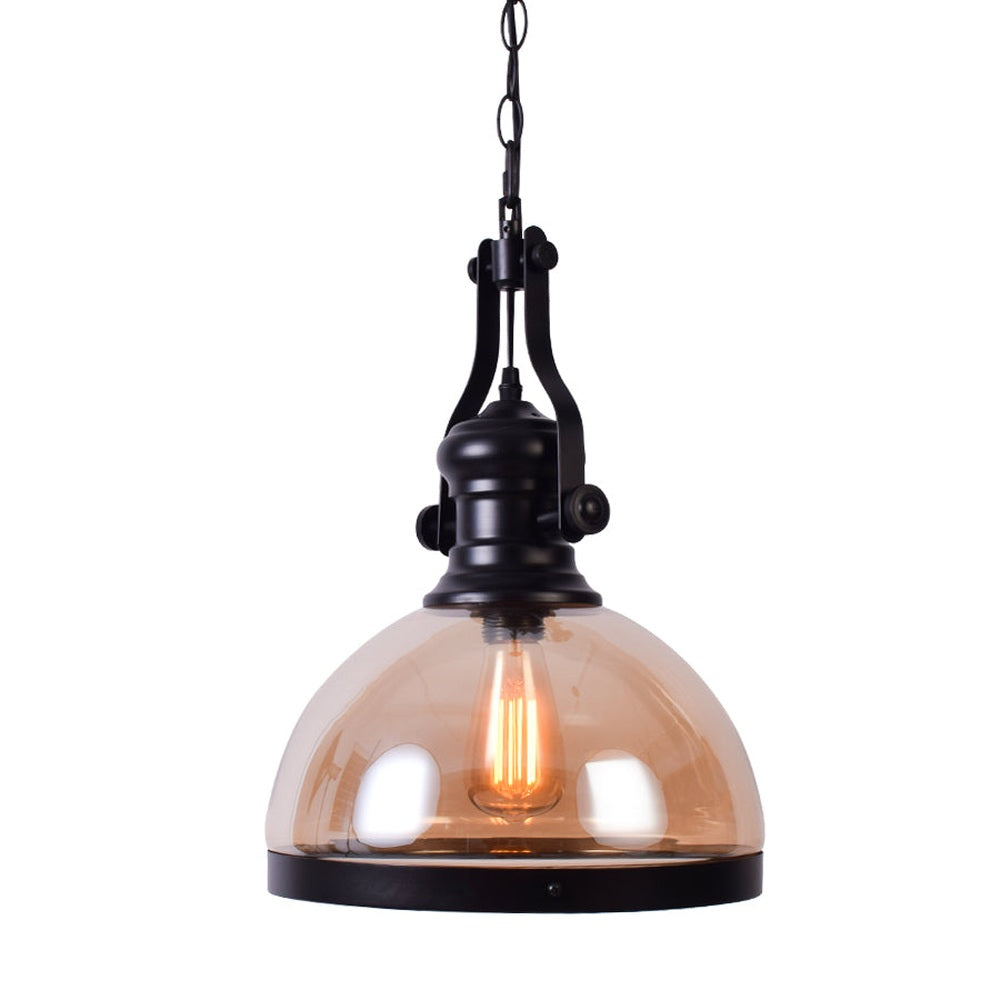 Classic Dome Shape Black Pendant