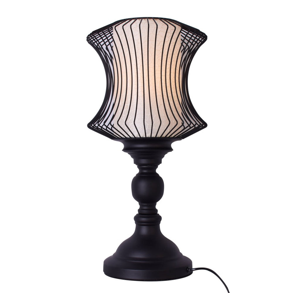 Black Cage Table Lamp