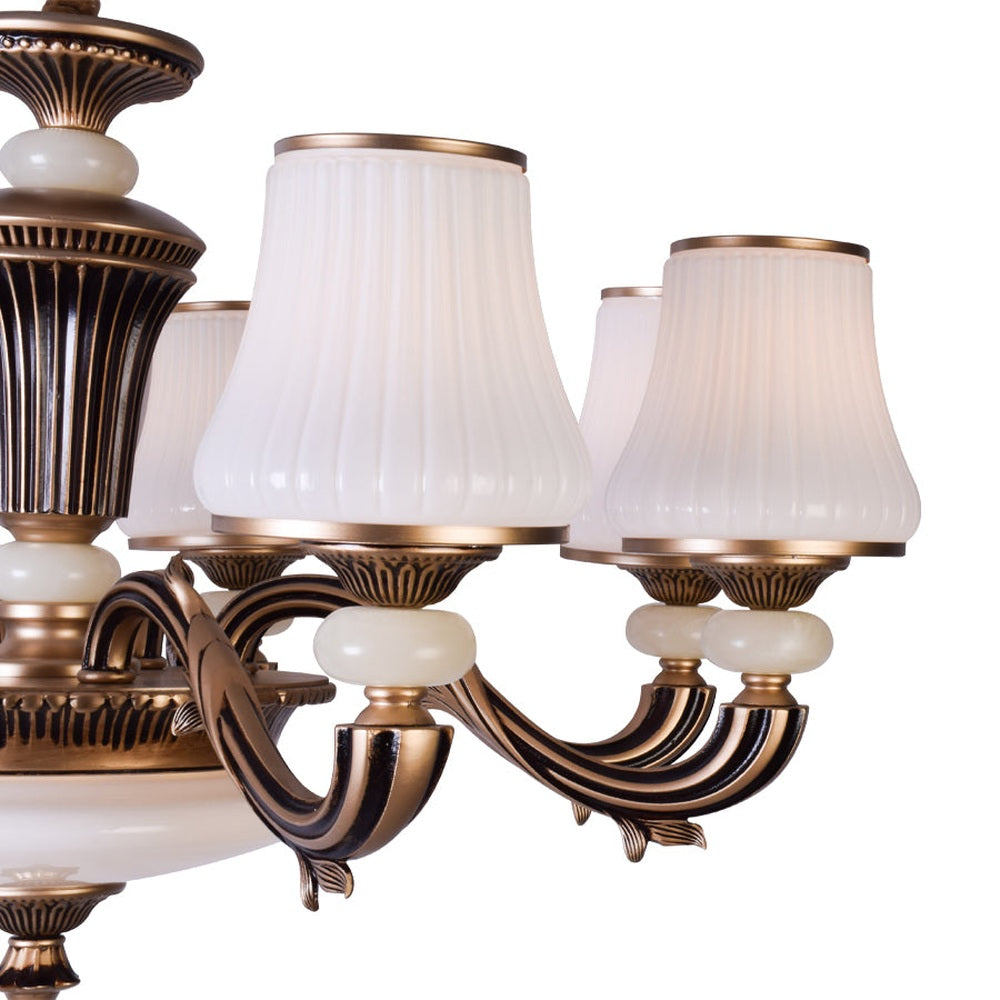 Countryside Brown Chandelier, 8 Arms