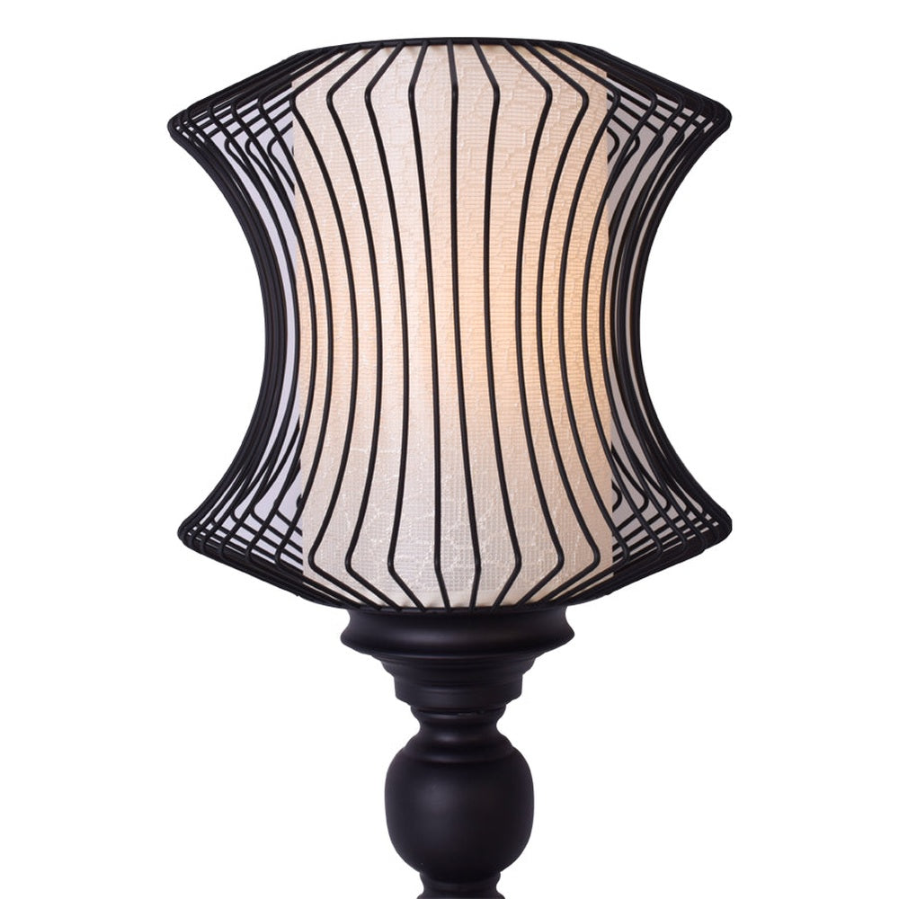 Black Cage Table Lamp