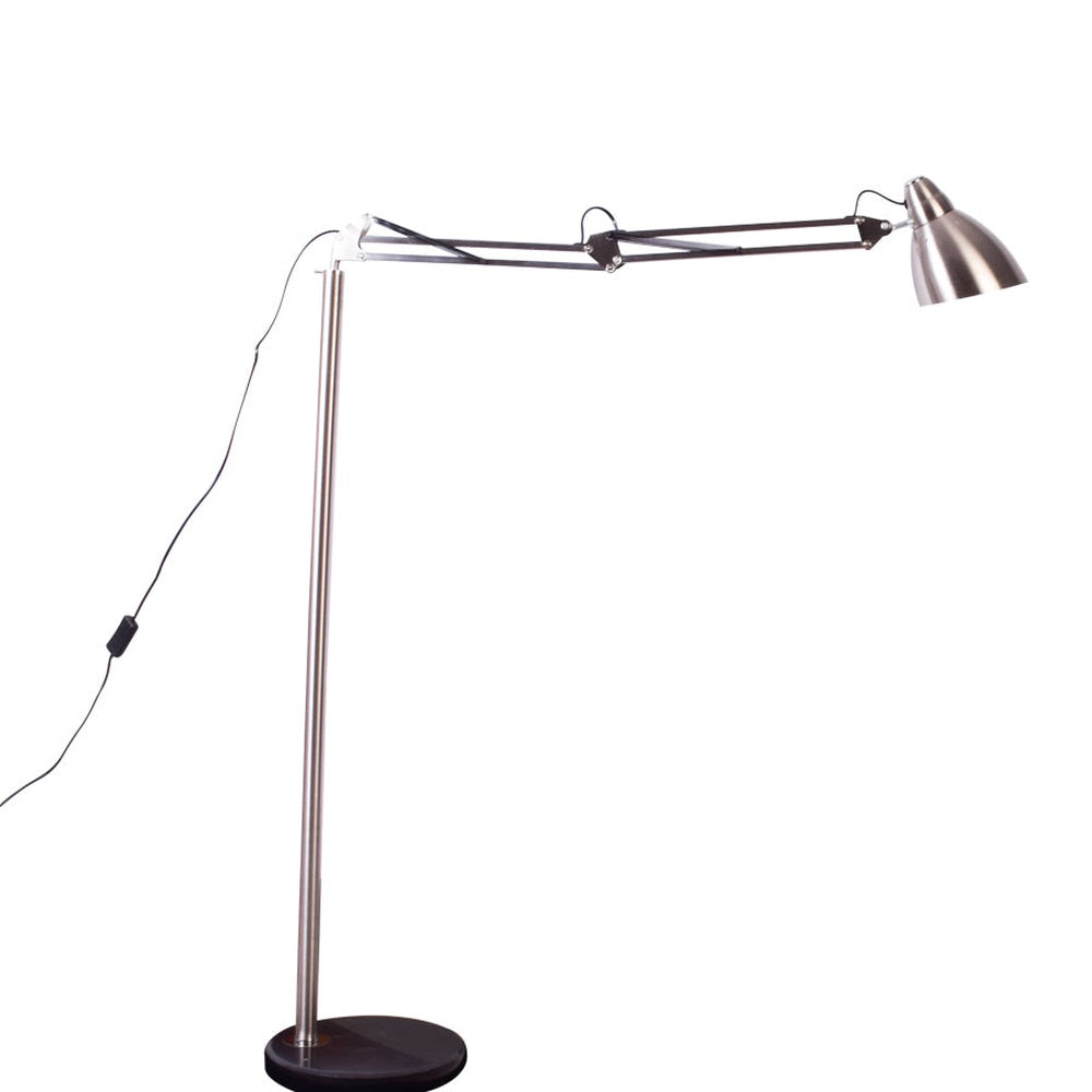 Superior Adjustable Floor Lamp, Silver