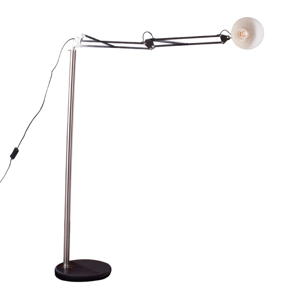 Superior Adjustable Floor Lamp, Silver