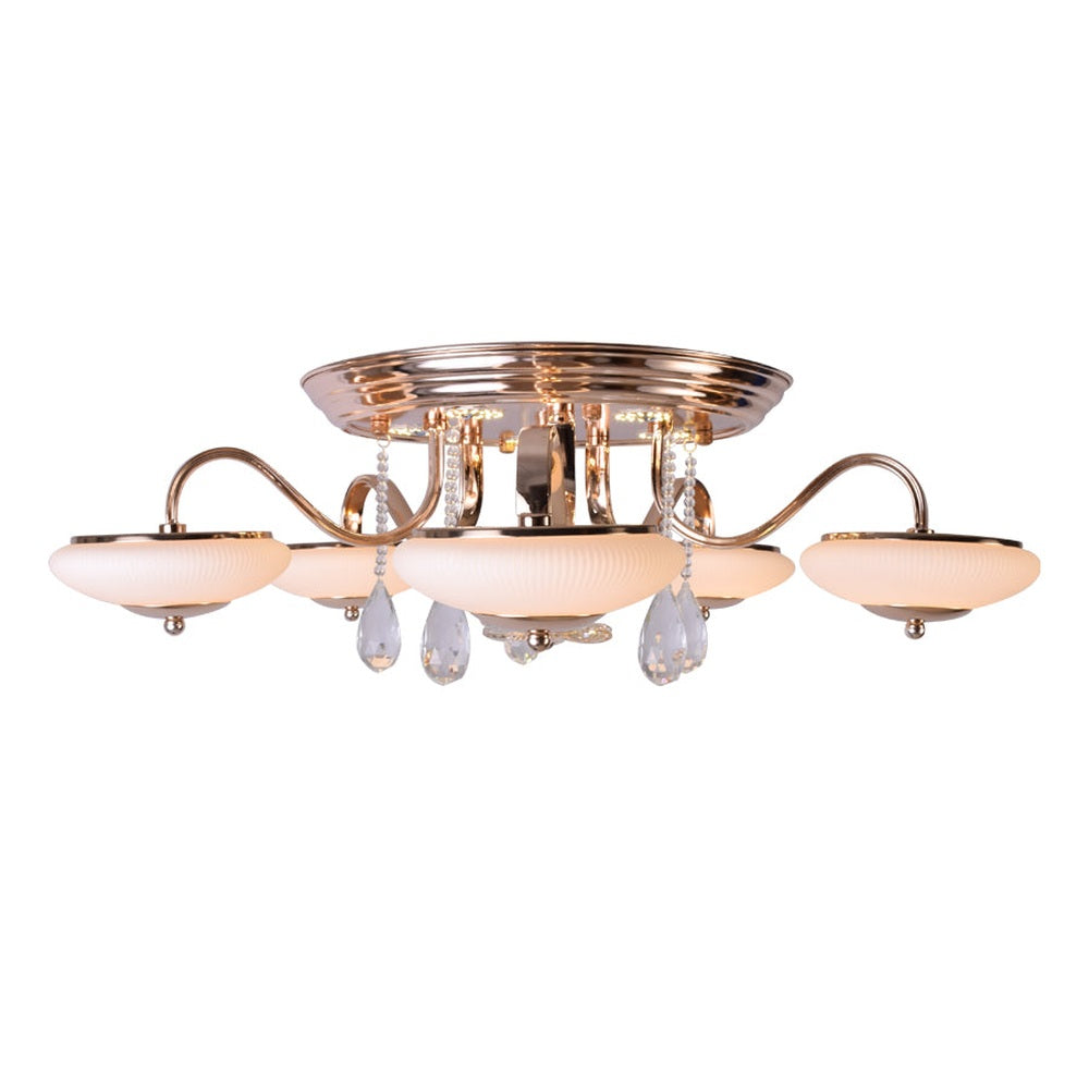 Gold Spider LED Ceiling Light, 5 Arms