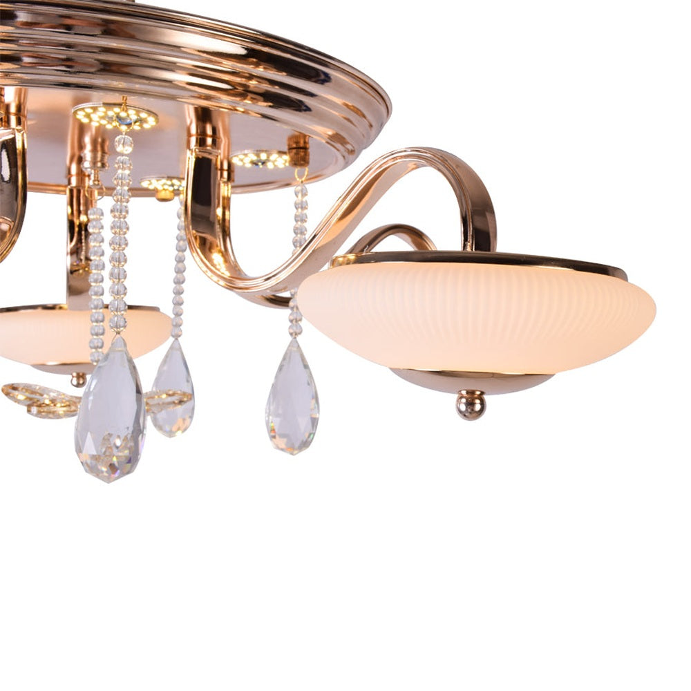 Gold Spider LED Ceiling Light, 5 Arms
