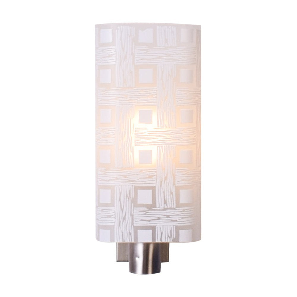 Decorative White Squares Wall Light