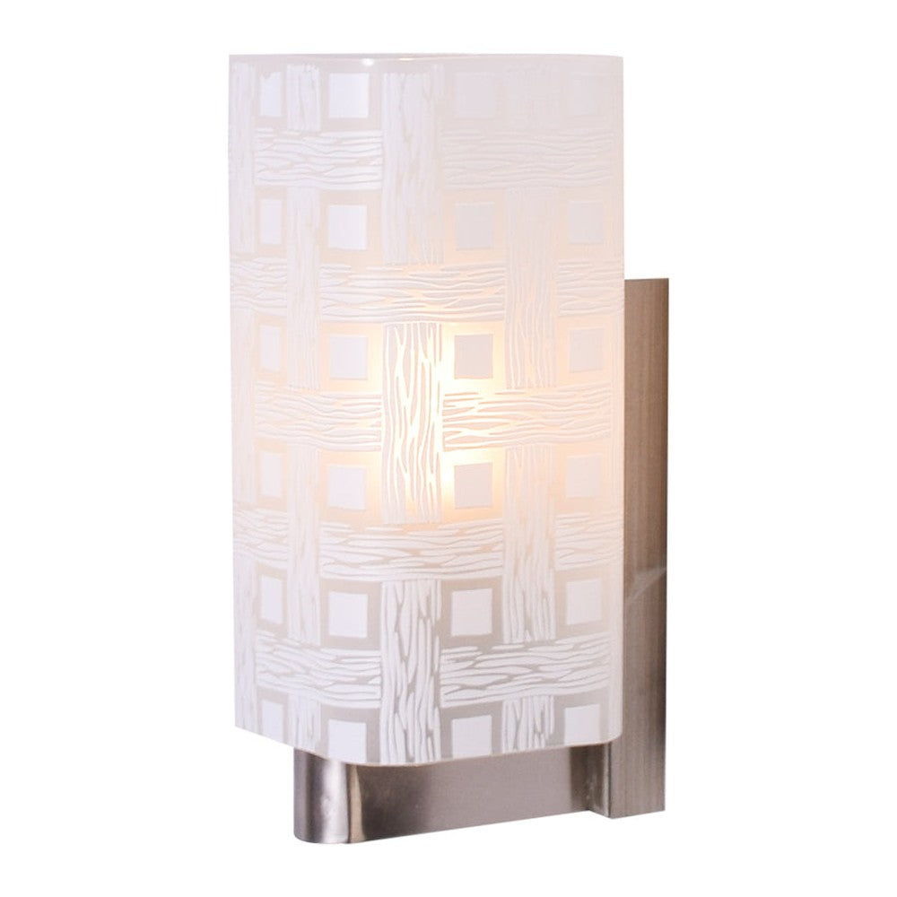Decorative White Squares Wall Light