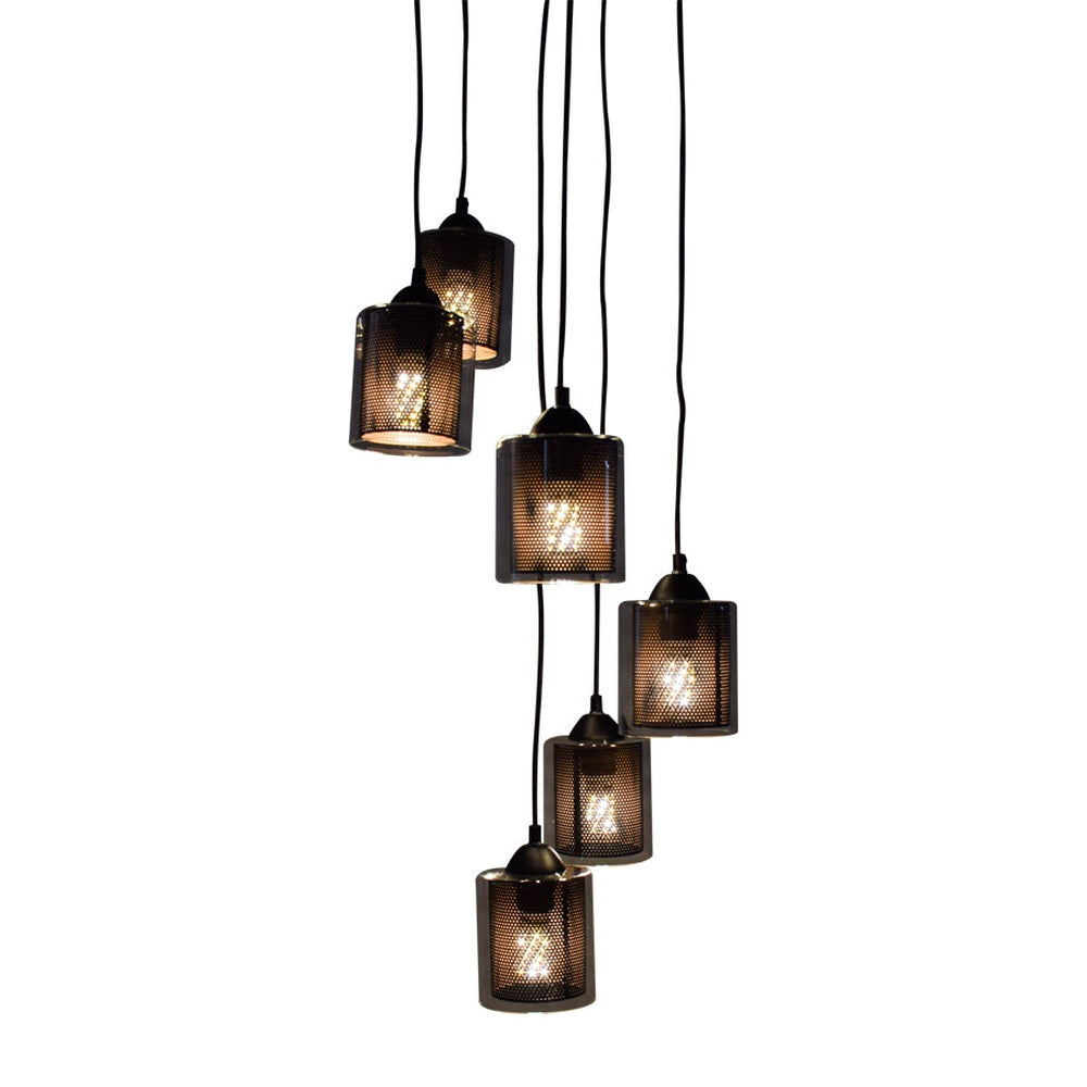 Cage Glass 6 Hanging Pendant Light