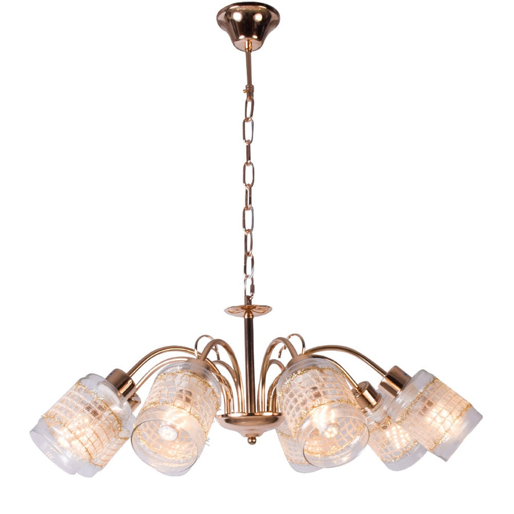 Classic Gold Love Ceiling Light, 8 Bulbs
