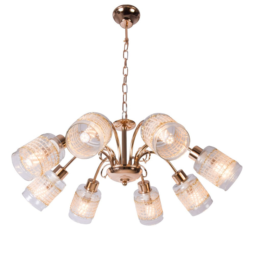 Classic Gold Love Ceiling Light, 8 Bulbs