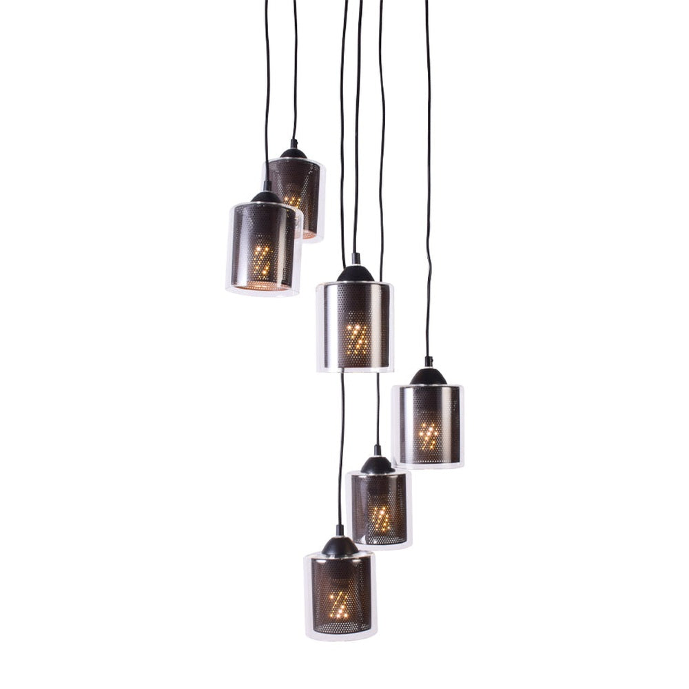Cage Glass 6 Hanging Pendant Light
