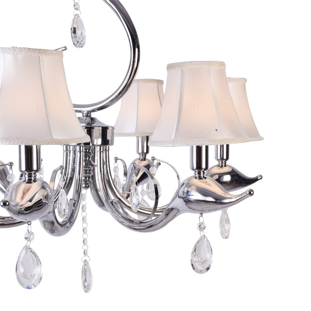 Dolphin Shaded 6 Lights Chandelier