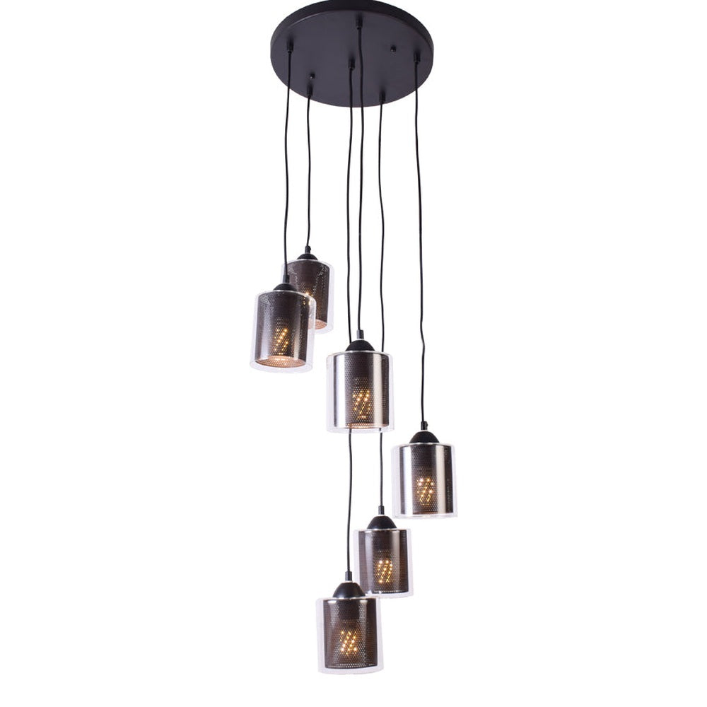 Cage Glass 6 Hanging Pendant Light