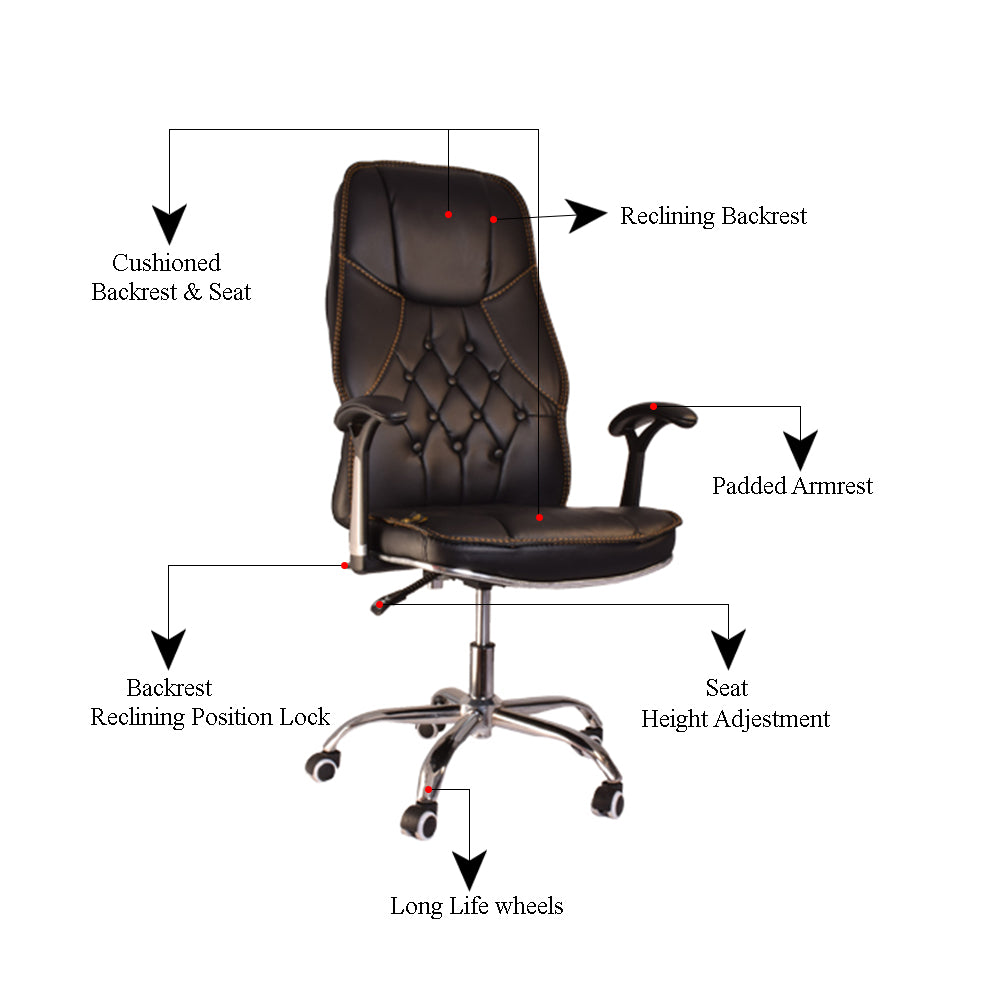 Reclining Office High Back Executive Chair-Starry Night